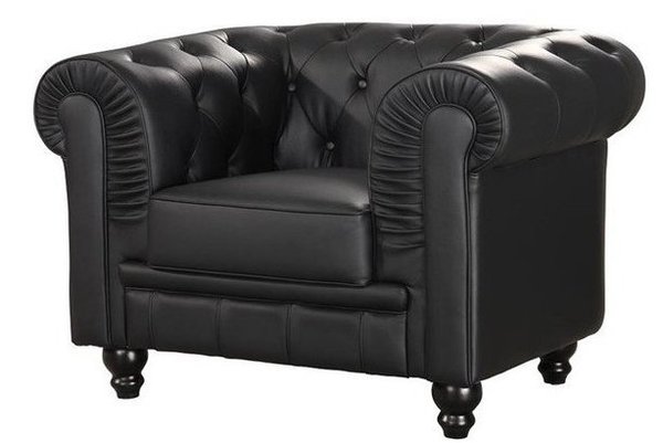 Single Chester sofa Springfield black